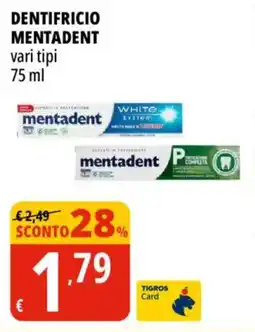 Tigros Dentifricio MENTADENT offerta