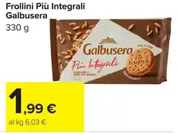 Carrefour Market Frollini Più Integrali Galbusera offerta