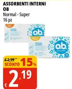 Tigros Assorbenti interni OB offerta