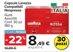 Carrefour Market Capsule Lavazza Compatibili Nespresso offerta