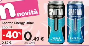 Carrefour Market Spartan Energy Drink offerta