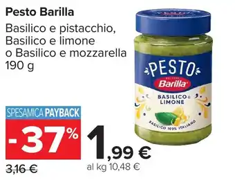 Carrefour Market Pesto Barilla offerta