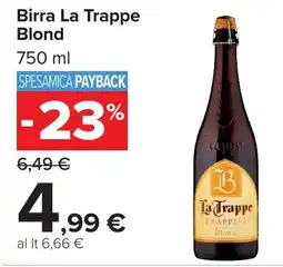 Carrefour Market Birra La Trappe Blond offerta