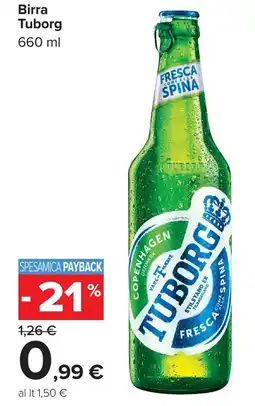 Carrefour Market Birra Tuborg offerta
