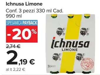 Carrefour Market Ichnusa Limone offerta
