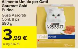 Carrefour Market Alimento Umido per Gatti Gourmet Gold Purina offerta