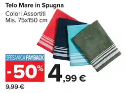 Carrefour Market Telo Mare in Spugna offerta