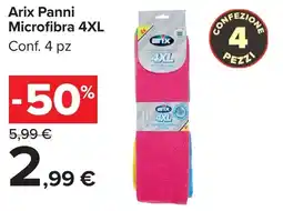 Carrefour Market Arix Panni Microfibra 4XL offerta