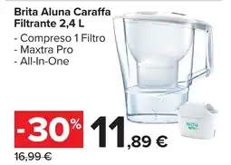 Carrefour Market Brita Aluna Caraffa Filtrante offerta