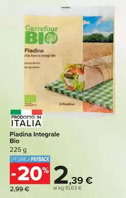 Carrefour Market Piadina Integrale Bio offerta