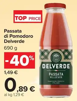 Carrefour Market Passata di Pomodoro Delverde offerta