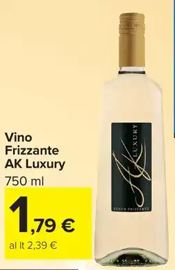 Carrefour Market Vino Frizzante AK Luxury offerta