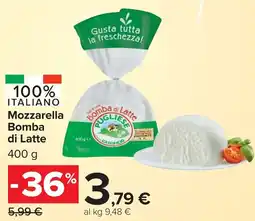 Carrefour Market Mozzarella Bomba di Latte offerta