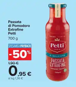 Carrefour Passata di Pomodoro Extrafine Petti offerta