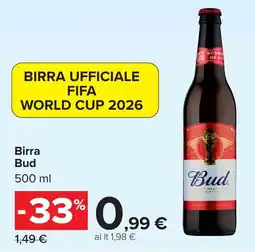 Carrefour Birra Bud offerta