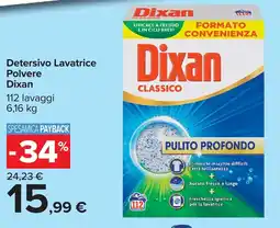 Carrefour Detersivo Lavatrice Polvere Dixan offerta