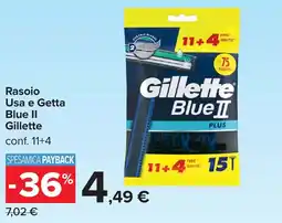 Carrefour Rasoio Usa e Getta Blue II Gillette offerta