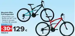 Carrefour Mountain Bike Full Suspended offerta