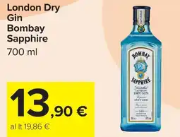 Carrefour London Dry Gin Bombay Sapphire offerta