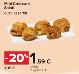 Carrefour Mini Croissant Salati offerta