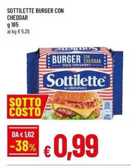 Famila Sottilette burger con cheddar offerta