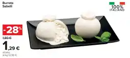 Carrefour Burrata Sabelli offerta