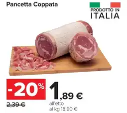 Carrefour Pancetta Coppata offerta