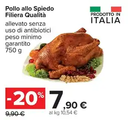 Carrefour Pollo allo Spiedo Filiera Qualità offerta
