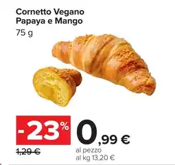 Carrefour Cornetto Vegano Papaya e Mango offerta