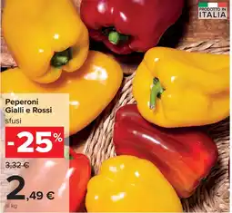 Carrefour Peperoni Gialli e Rossi offerta