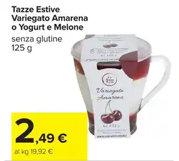 Carrefour Tazze Estive Variegato Amarena o Yogurt e Melone offerta