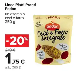Carrefour Linea Piatti Pronti Pedon offerta