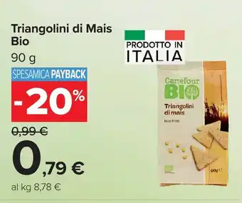 Carrefour Triangolini di Mais Bio offerta