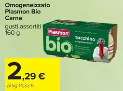 Carrefour Omogeneizzato Plasmon Bio Carne offerta