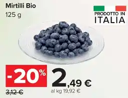 Carrefour Mirtilli Bio offerta