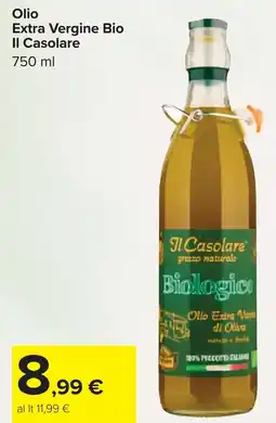 Carrefour Olio Extra Vergine Bio Il Casolare offerta
