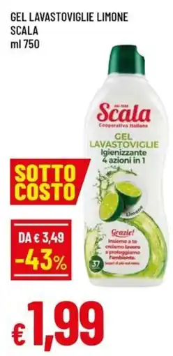 Famila Gel lavastoviglie limone SCALA offerta