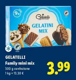 Lidl GELATELLI Family mini mix offerta