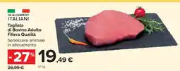 Carrefour Tagliata di Bovino Adulto Filiera Qualità offerta