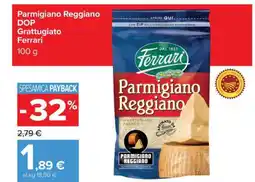 Carrefour Parmigiano Reggiano DOP Grattugiato Ferrari offerta