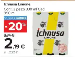 Carrefour Ichnusa Limone offerta