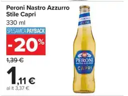 Carrefour Peroni Nastro Azzurro 'Stile Capri' offerta