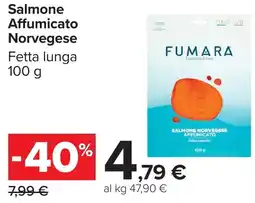 Carrefour Salmone Affumicato Norvegese offerta
