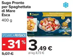 Carrefour Sugo Pronto per Spaghettata di Mare Esca offerta