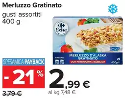 Carrefour Merluzzo Gratinato offerta