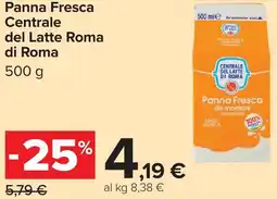 Carrefour Panna Fresca Centrale del Latte Roma di Roma offerta