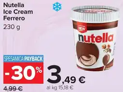 Carrefour Nutella Ice Cream Ferrero offerta