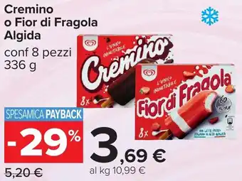 Carrefour Cremino o Fior di Fragola Algida offerta
