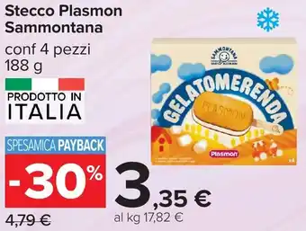 Carrefour Stecco Plasmon Sammontana offerta