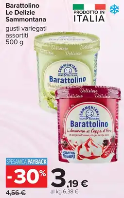 Carrefour Barattolino Le Delizie Sammontana offerta